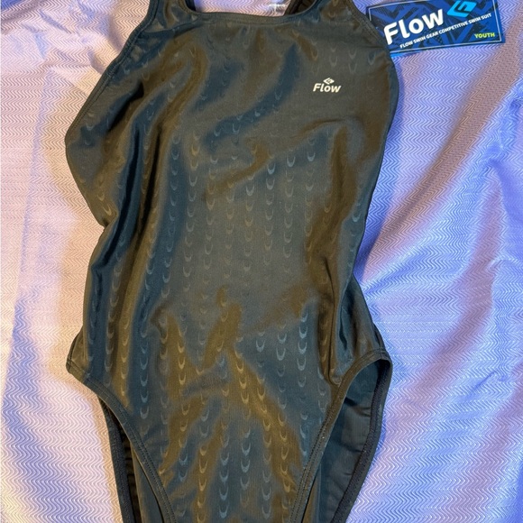 Flow Black Swimsuit - Picture 1 of 6